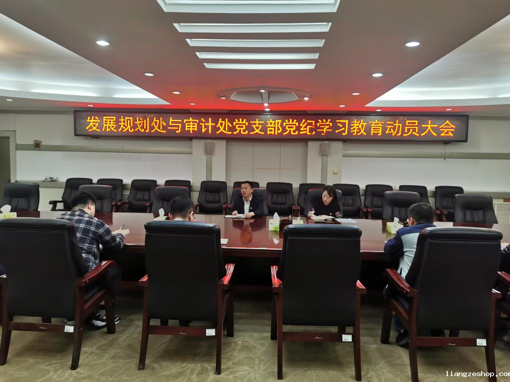 发展规划处与审计处党支部召开党纪学习教育动员会